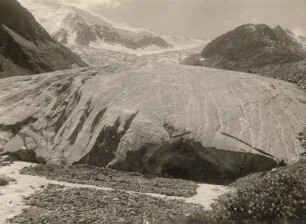 Österreich. Tirol. Ötztaler Alpen. Zunge des Taschachferners