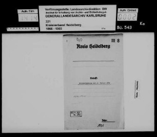 Vorbereitung und Durchführung der außerordentlichen Kreisversammlung vom 10. Februar 1931