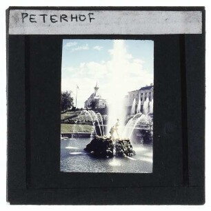 Peterhof, Schloss,Peterhof, Schloss, Unterer Park, Große Kaskade, Samson-Fontäne