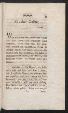 Zweiter Gesang.