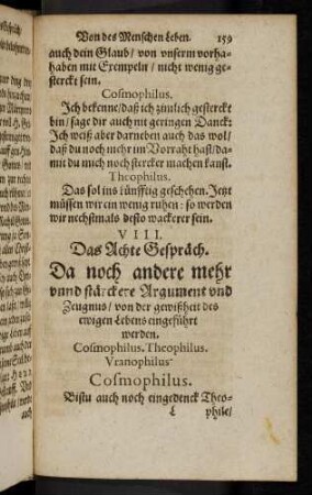 159-189, VIII. Das Achte Gespräch