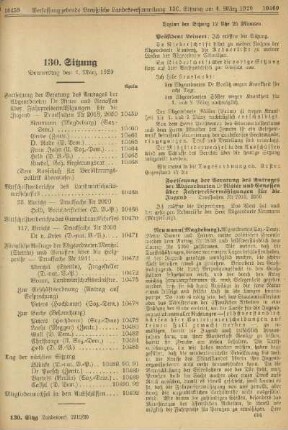130. Sitzung. Donnerstag den 4. März 1920