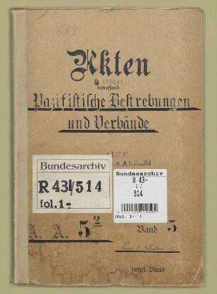 Pazifistische Bestrebungen und Verbände: Bd. 5
