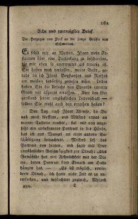 Acht und zwanzigster Brief. - Drey und dreyßigster Brief.