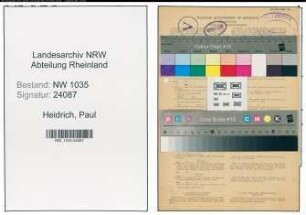Entnazifizierung Paul Heidrich , geb. 18.12.1875 (Steiger)