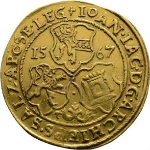Münze, 3 Dukaten, 1567