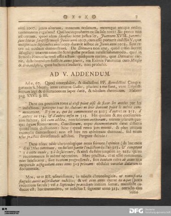 AD V. Addendum.