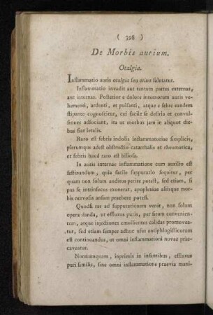 De Morbis aurium.