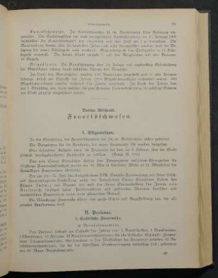 Dritter Abschnitt. Feuerlöschwesen.
