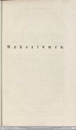 Aphorismen