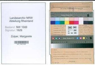 Entnazifizierung Margarete Zolper , geb. 02.03.1902 (Lehrerin)