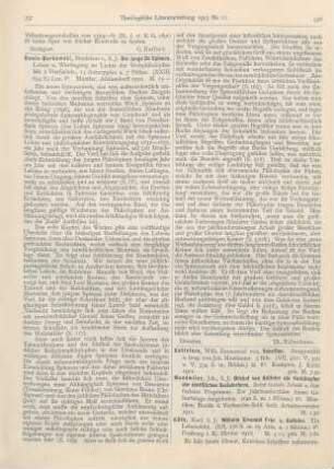 338-340 [Rezension] Mundwiler, Joh., Bischof von Ketteler als Vorkämpfer der christlichen Sozialreform