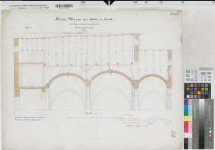Soest (Soest) Hohnekirche (St. Maria zur Höhe) Blatt 2 Längsschnitt durch das Dach 1886/87 1 : 50 57 x 73 1886/87 Westphal Staatshochbauamt Soest