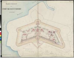 Fort 12 (Neuendorf): Spezialentwurf, Bl. 1-21.