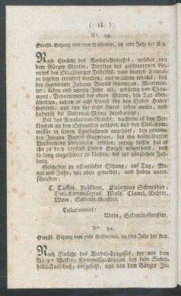 No. 30. Straßb. Sitzung vom 7ten Reifmonat, im 2ten Jahr der Rep.