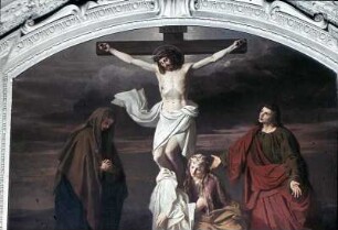 Jesus stirbt am Kreuz