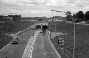 Rendsburg: südliche Tunneleinfahrt