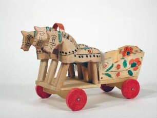 Fahrspiel, Troika mit Wagen