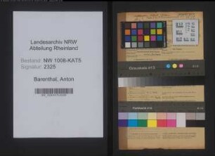 Entnazifizierung Anton Barenthal , geb. 12.09.1902 (Kaufmann)