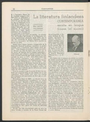 La literatura finlandesa contemporánea escrita en lengua finesa (el suomi)