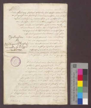 Instruktion für Erhard Fridolin von Senger als Kanzleiverwalter der Deutsch-Ordens-Kommende Beuggen.