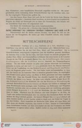 Mittelschefflenz, Mörtelstein