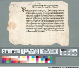 Von gottes genaden Wilhelm Pfallntzgrave bey Rhein, Hertzog in Obern unnd Nidern Bayrn[n] [et]c. [U]nnsern grues zuvor ... Auß allerlay mercklichen ... ursachen unnd notturfft unnsers Fürstenthumbs ... Ist an euch unnser ... ersuechen, .... das Ewr potschafftn auf der heiligen dreier König tag ... alhie gewißlich ... einkome unnd ... das nutzlichist rathen ...