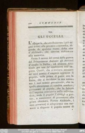 VII. Gli Uccelli.