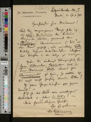 Brief an Franz Brümmer