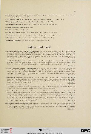 Silber und Gold (Nr. 266-320)