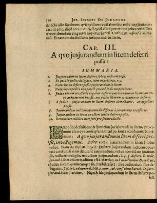 Cap. III. A quo iusiurandum in litem deferri possit?