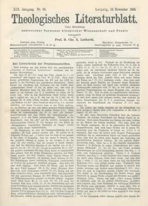 537-541 Zur Literarkritik der Prophetenschriften