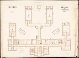 Medizinische Klinik der Philipps-Universität Marburg: Grundriss Erdgeschoss 1:100