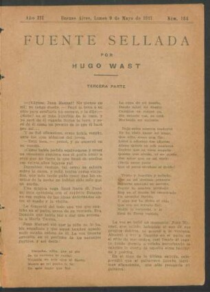 1921013400: Fuente sellada : tercera parte