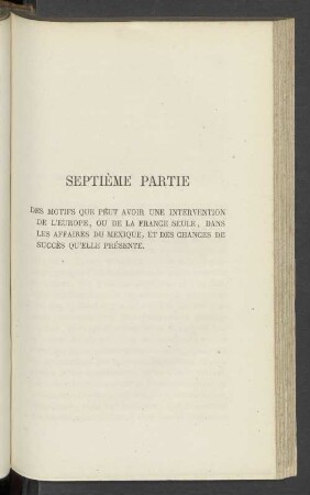 Septième Partie