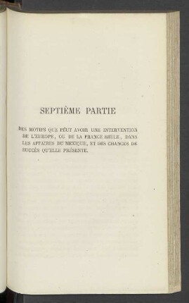 Septième Partie
