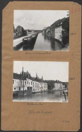 Kanal mit Vorstadt in Douai