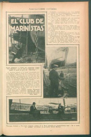 El "Club de Marinistas" : Asociaciones curiosas