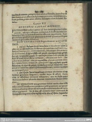Caput VII. Mediatas Causas Exponit