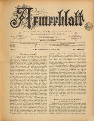Armee-Blatt : militärwissenschaftliche Wochenschrift für die Interessen unserer Land- und Seemacht. 16. 1897