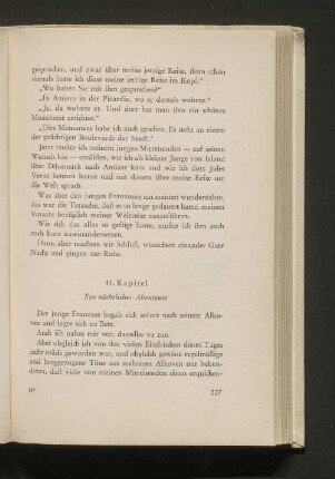 41. Kapitel Ein nächtliches Abenteuer