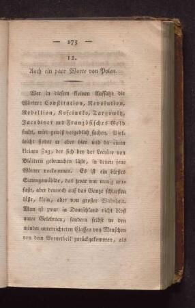 12. Auch ein paar Worte von Polen.