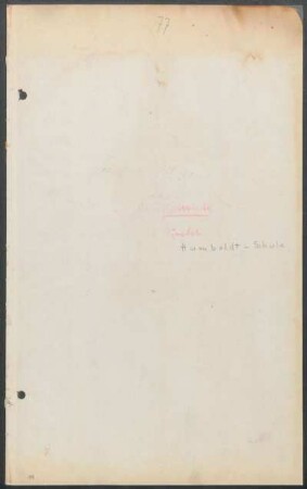 1929/30: Jahresbericht der Humboldtschule, Berlin-Oberschöneweide, Oberschule für Jungen ... - 1929/30