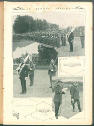 El abanderado del 1º de Infantería