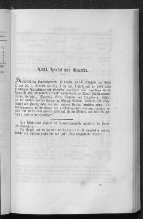 Handel und Gewerbe.