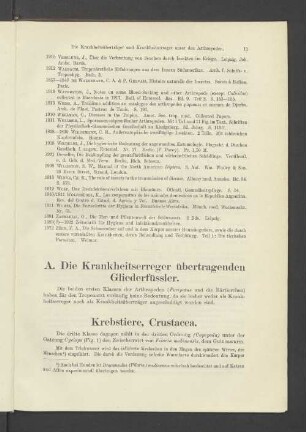 A. Die Krankheitserreger übertragenden Gliederfüssler.