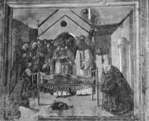 Szenen aus dem Leben des heiligen Antonius Abbas — Tod des Heiligen Antonius Abbas