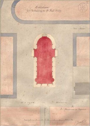 Beisbarth, C; München; St. Paul - Lageplan