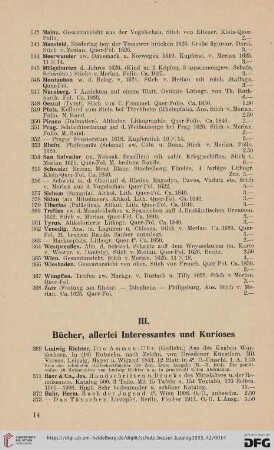 III. Bücher, allerlei Interessantes und Kurioses (Nr. 369-594)