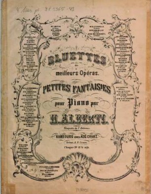 Bluettes des meilleurs opéras : petites fantaisies pour piano, 43. Faust de Gounod